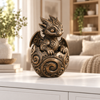 Babydrache Ornament - Bronze handbemalt Wohnzimmer