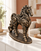 Pferd Ornament - Bronze handbemalt Wohnzimmer