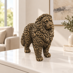 Kaukasischer Owtscharka Ornament - Bronze handbemalt Wohnzimmer