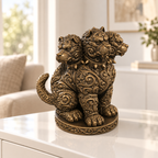 Cerberus Ornament - Bronze handbemalt Wohnzimmer