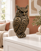Eule Ornament - Bronze handbemalt Wohnzimmer