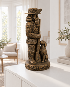 Nussknacker Jäger Ornament - Bronze handbemalt Wohnzimmer