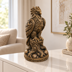 Harpyie auf Stamm Ornament - Bronze handbemalt Wohnzimmer
