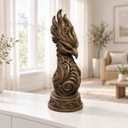 Phönixbüste Ornament - Bronze handbemalt Wohnzimmer