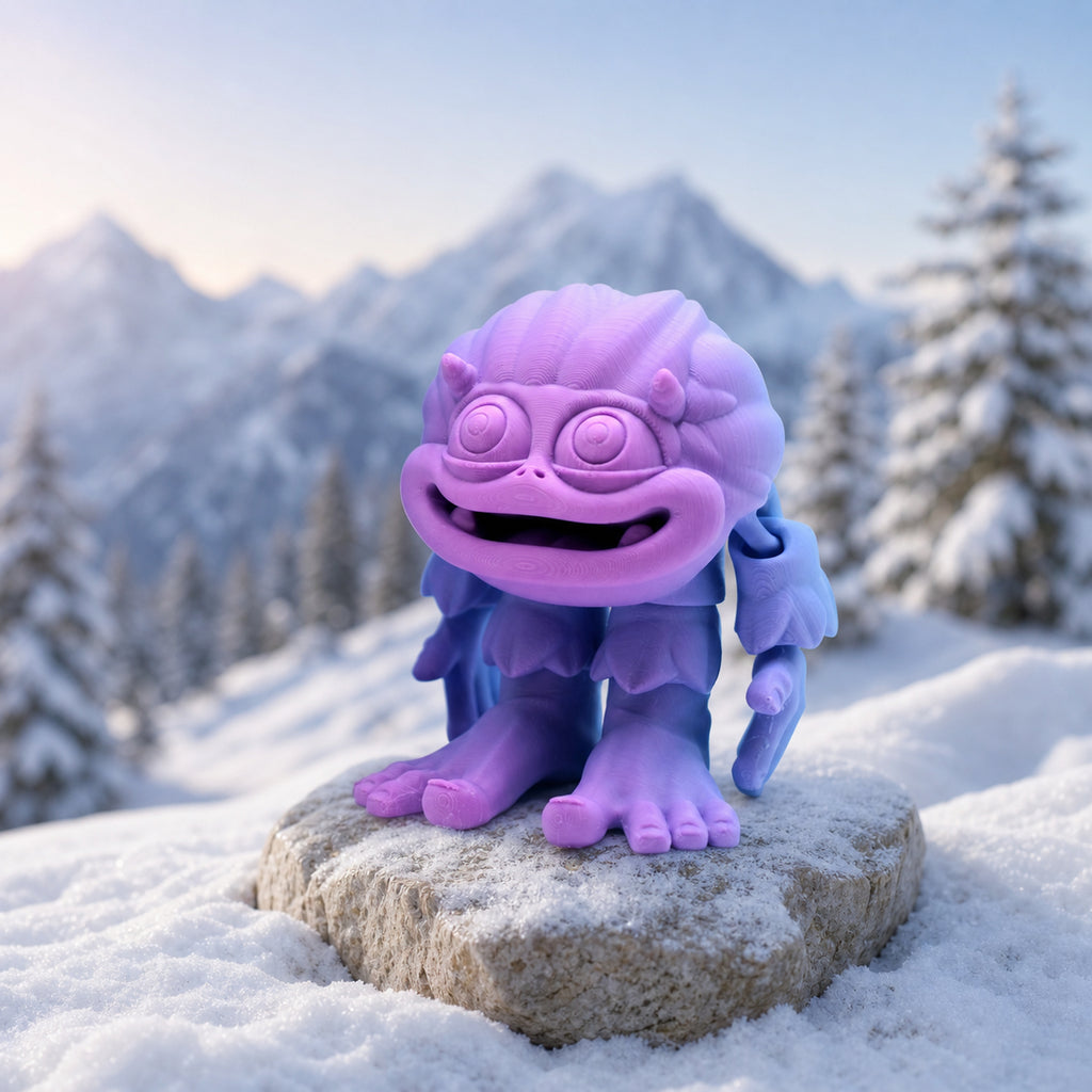 Baby Yeti – bewegliche Fantasy-Dekofigur in Originalgröße FehnFactory