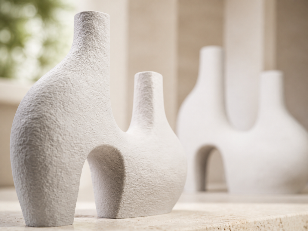 Dual Vase – Skulpturale Trockenblumenvase FehnFactory