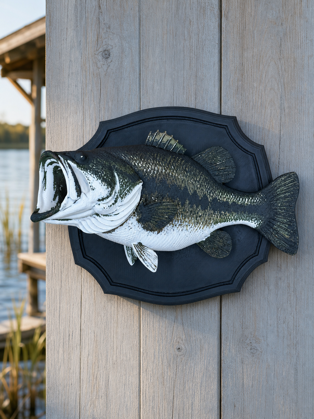 Largemouth Bass – Plastische Fisch-Wandskulptur FehnFactory