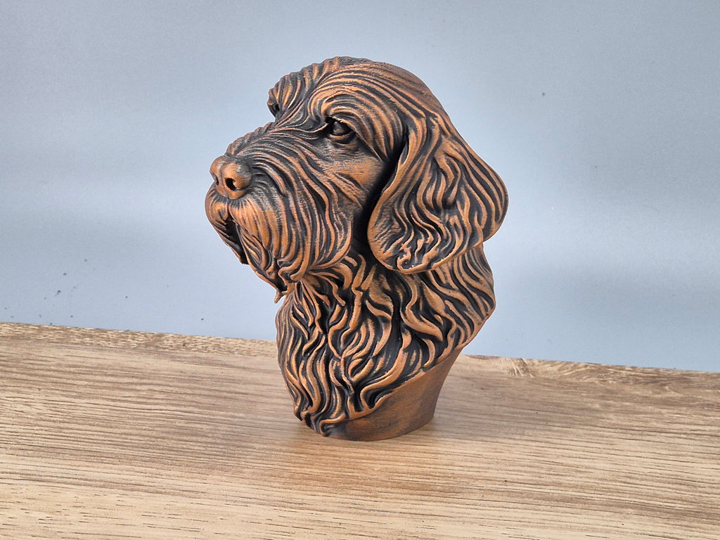 Spinone Italiano Büste / Realistic Italian Spinone Dog Bust – Handbemalt & Detailliert Fehn-factory.de