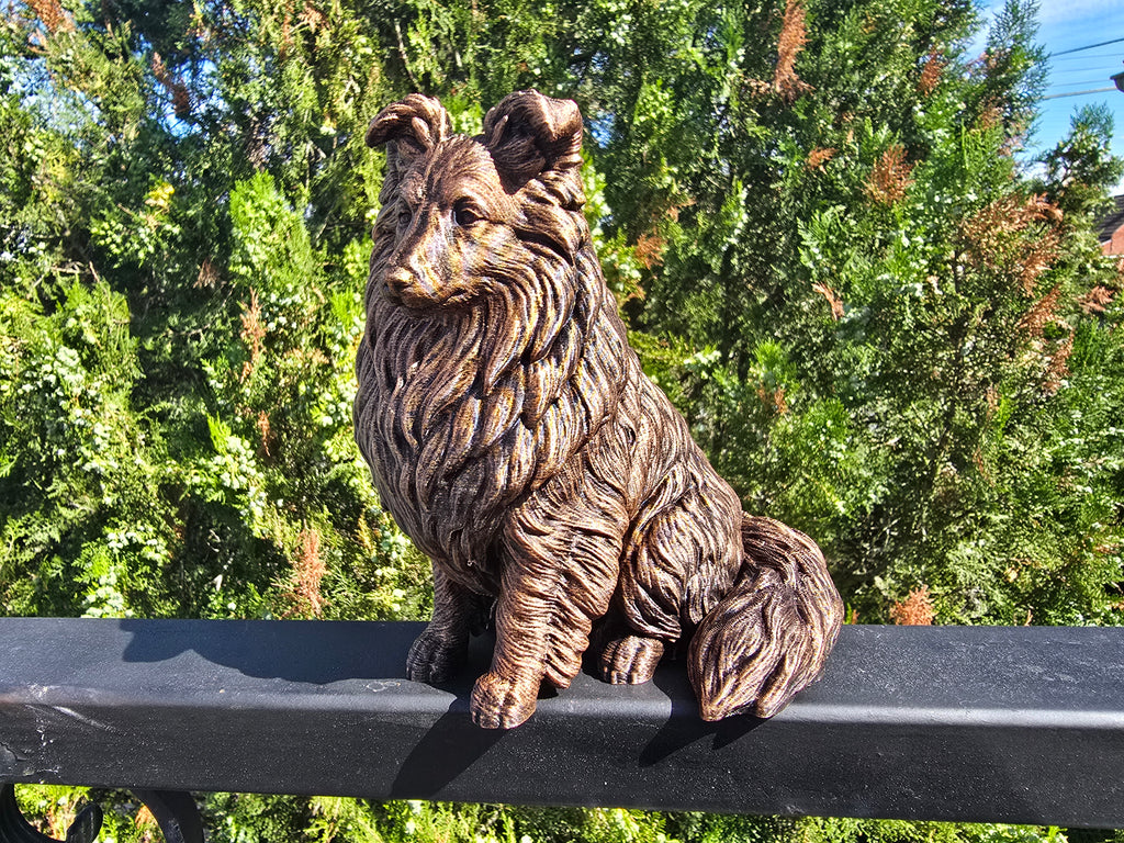 Shetland Sheepdog – detailreiche Sitzfigur mit Langhaar | PLA-3D-Druck | Made in Germany Fehn-factory.de