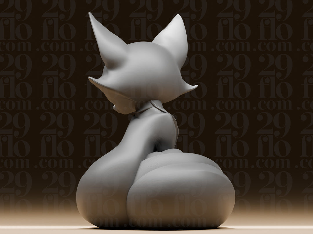 Schlafender Fuchs – freistehende Fuchs-Skulptur FehnFactory