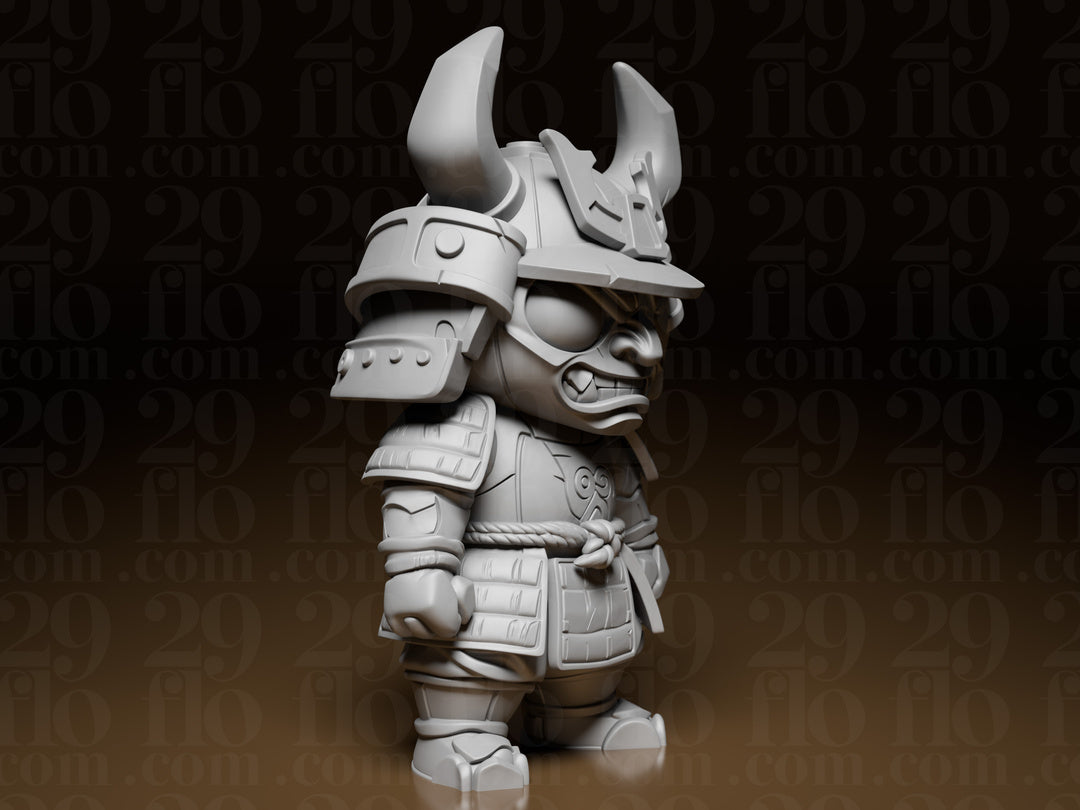Mini-Samurai-Figur – Gehörnter Kabuto-Helm FehnFactory