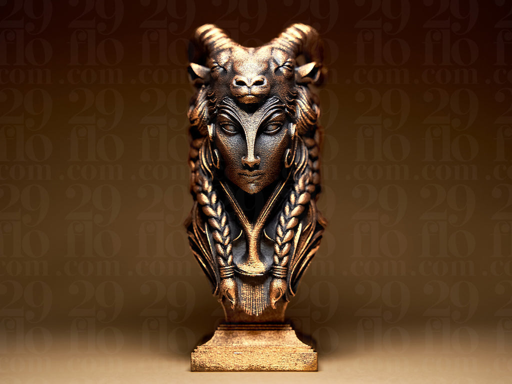Lady Capricorn Skulptur – Sternzeichen Steinbock FehnFactory