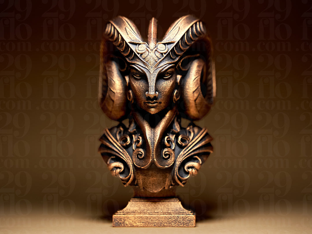 Lady Aries Skulptur – Sternzeichen Widder FehnFactory