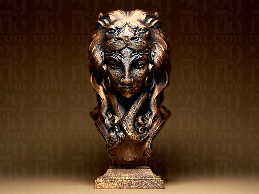 Lady Leo Skulptur – Sternzeichen Löwe FehnFactory