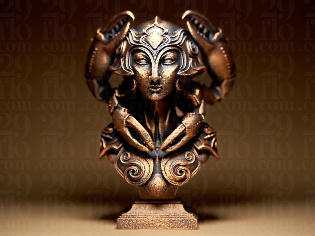Lady Cancer Skulptur – Sternzeichen Krebs FehnFactory