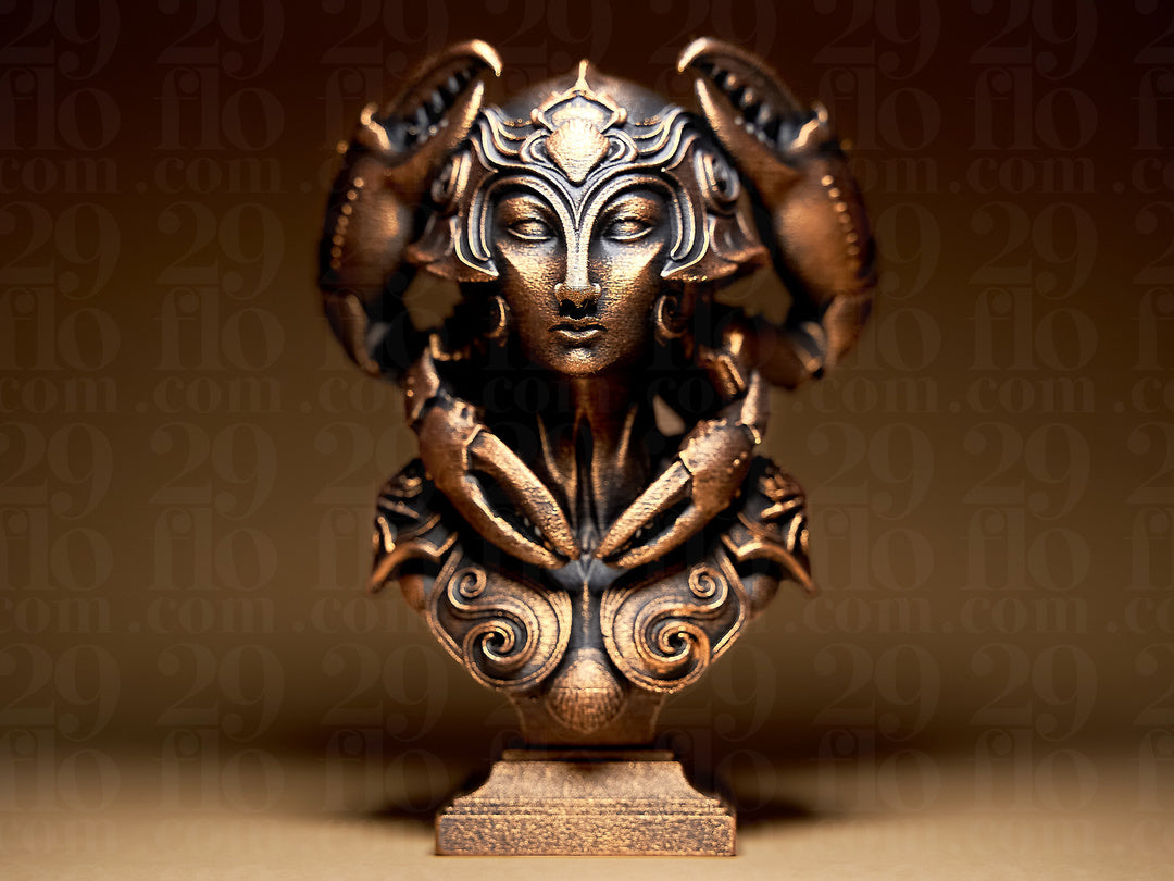 Lady Cancer Skulptur – Sternzeichen Krebs FehnFactory
