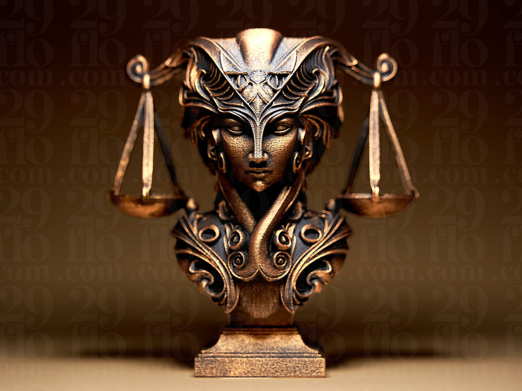 Lady Libra Skulptur – Sternzeichen Waage FehnFactory