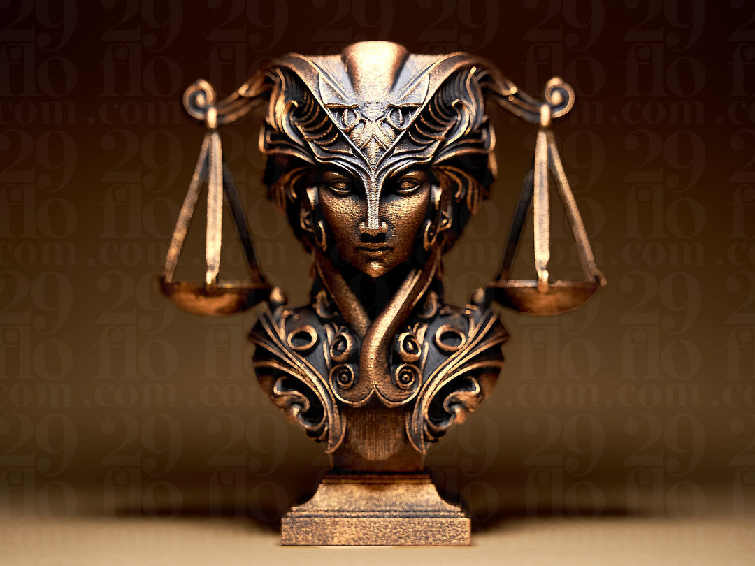 Lady Libra Skulptur – Sternzeichen Waage FehnFactory