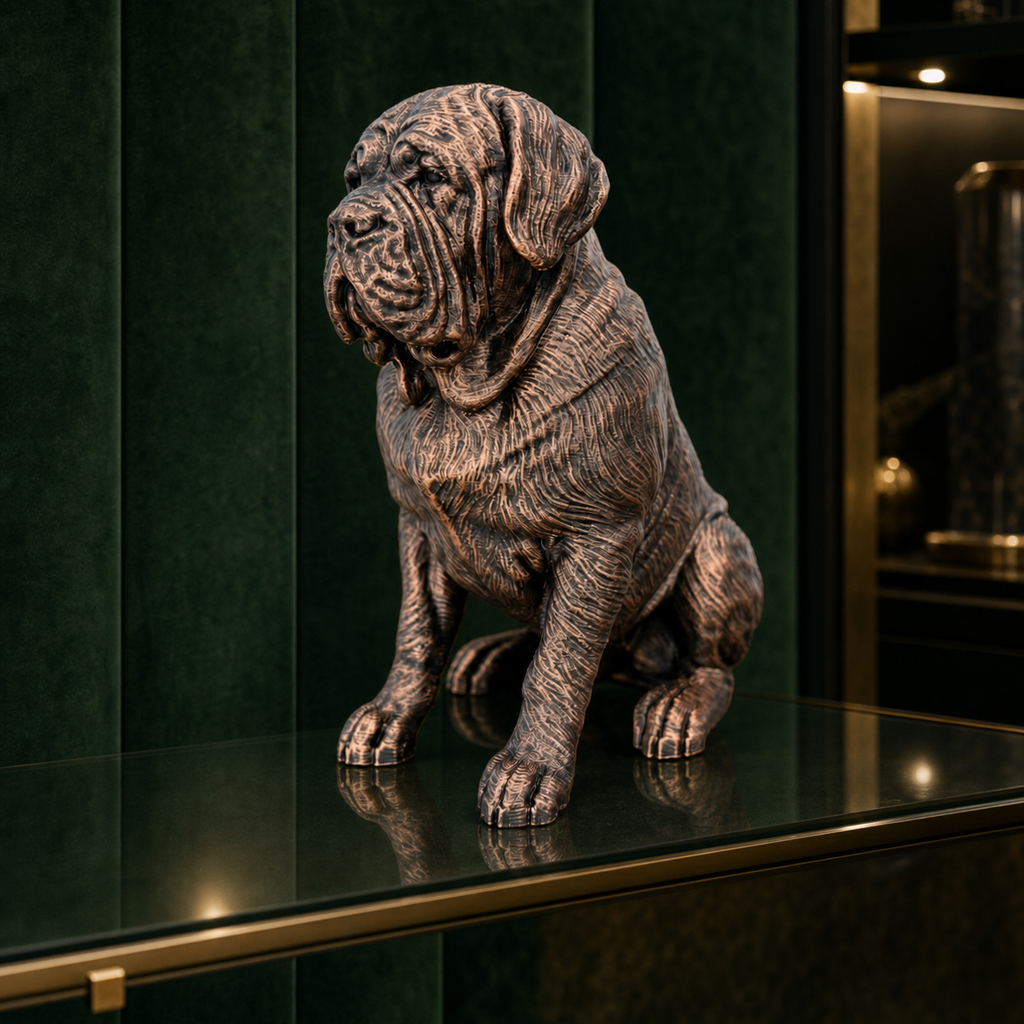 Mastiff – detailreiche sitzende Hundefigur | Geschenk für Molosser-Fans | Made in Germany Fehn-factory.de