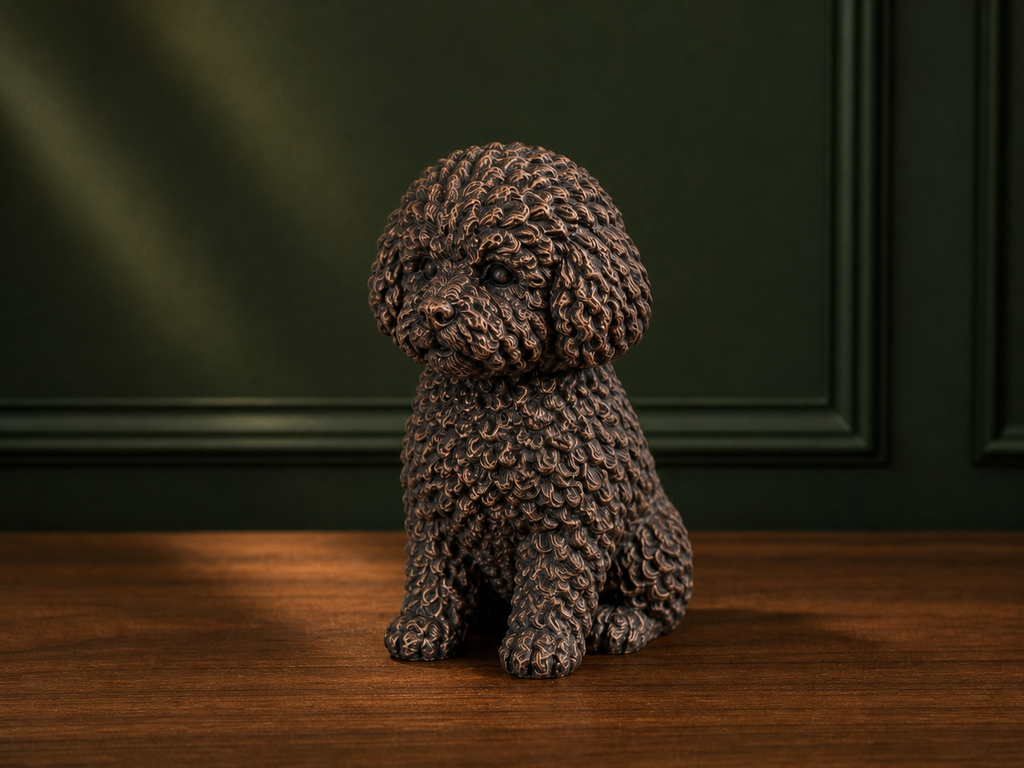 Bichon Frisé – detailreiche sitzende Hundefigur | Geschenk für Hundefans | Made in Germany Fehn-factory.de