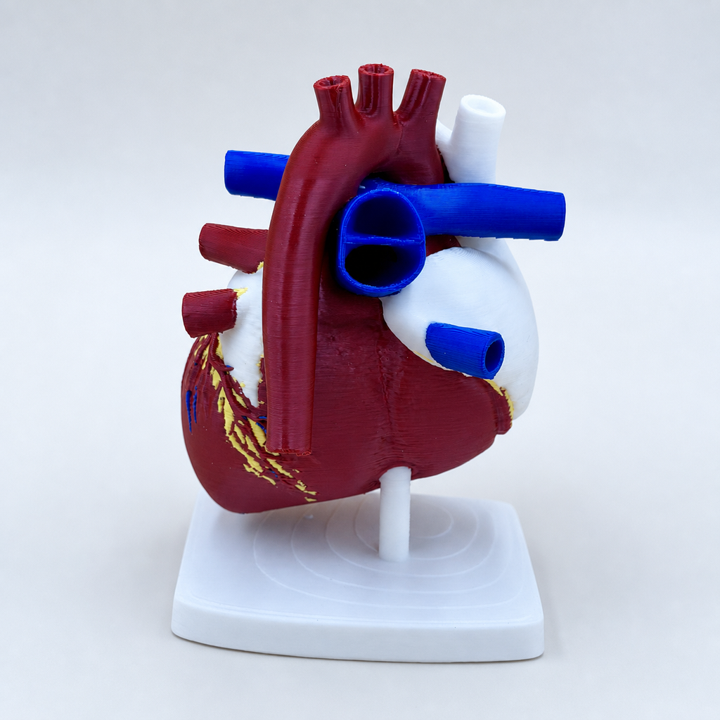 Heart of Life – anatomisches Herzmodell mit Standfuß FehnFactory
