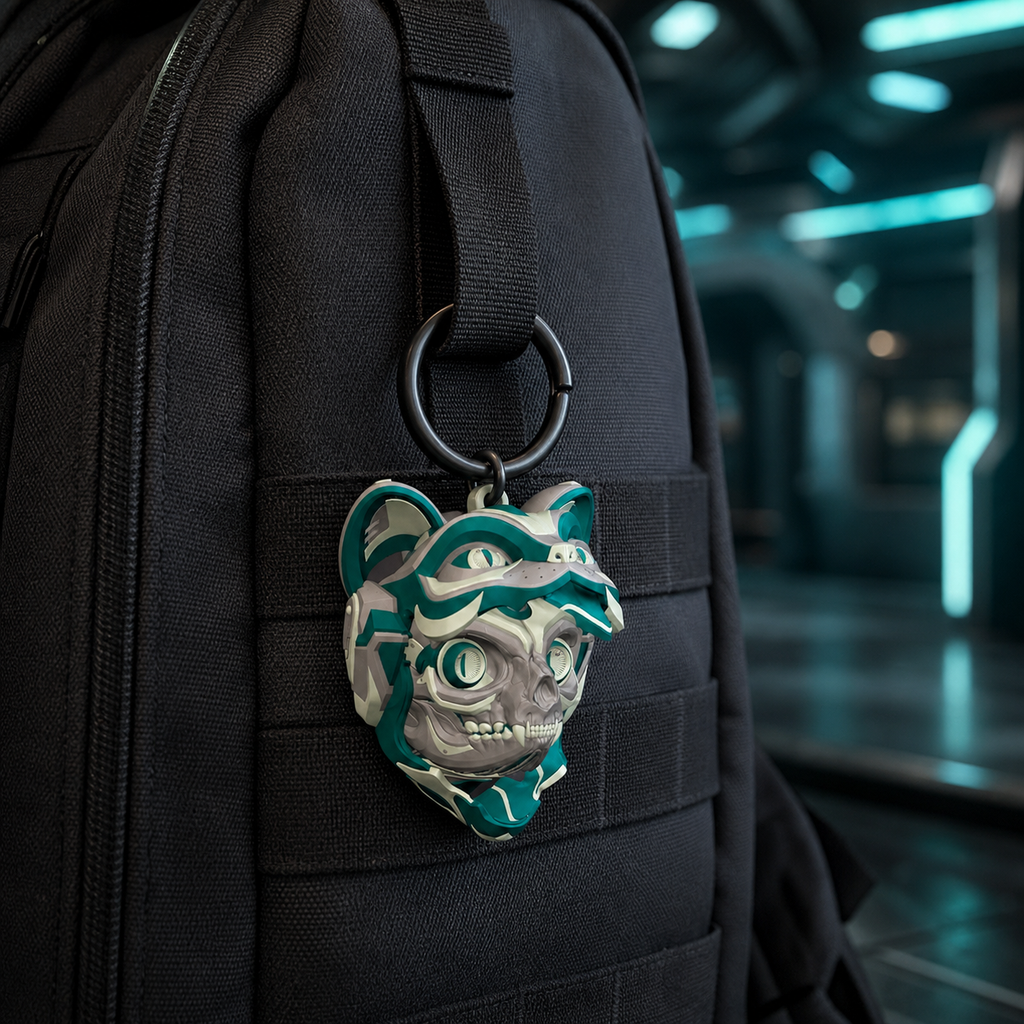 CATBOT – Cyberkatzen-Schädel-Anhänger FehnFactory