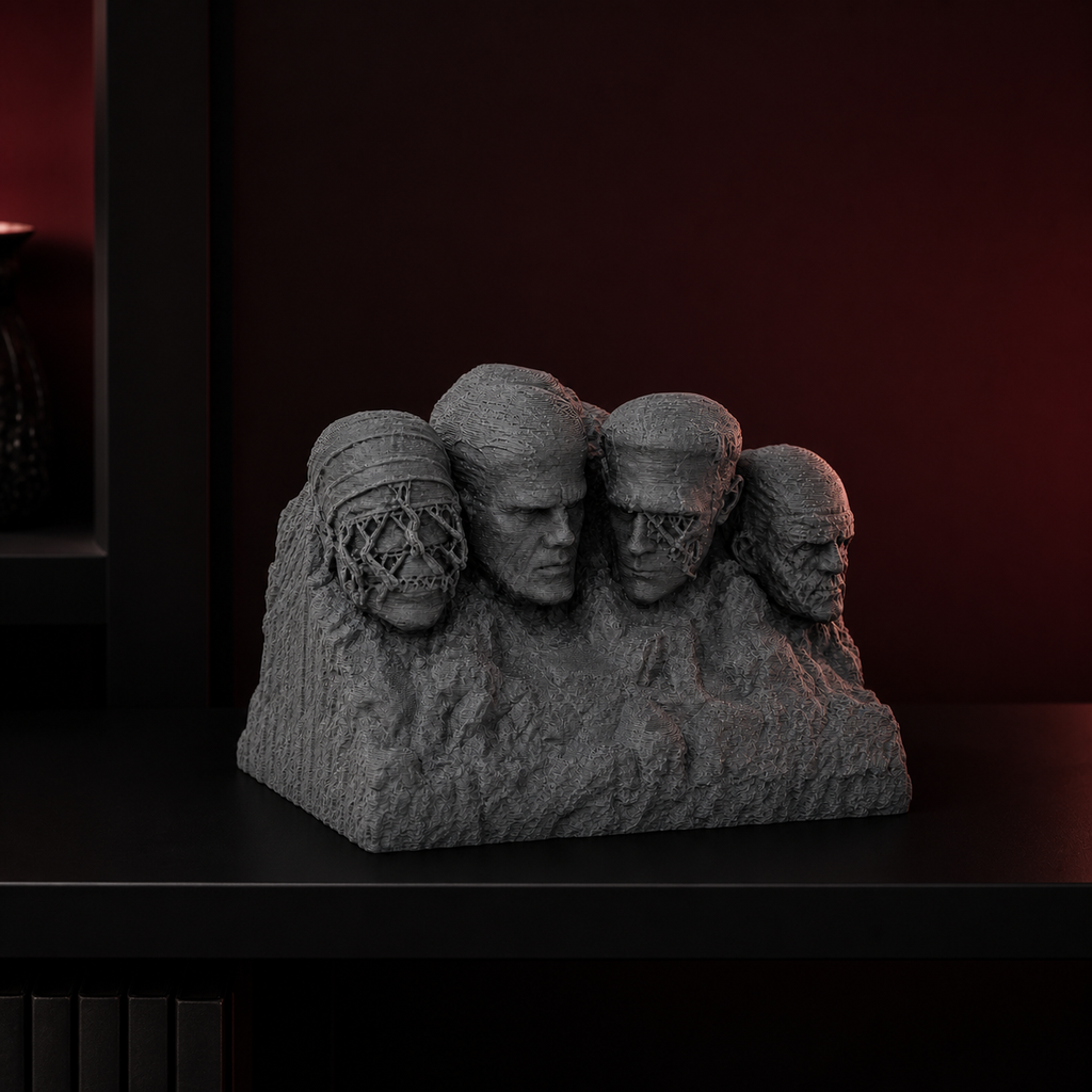 Monster Mt. Rushmore – Freistehende Horror-Skulptur FehnFactory