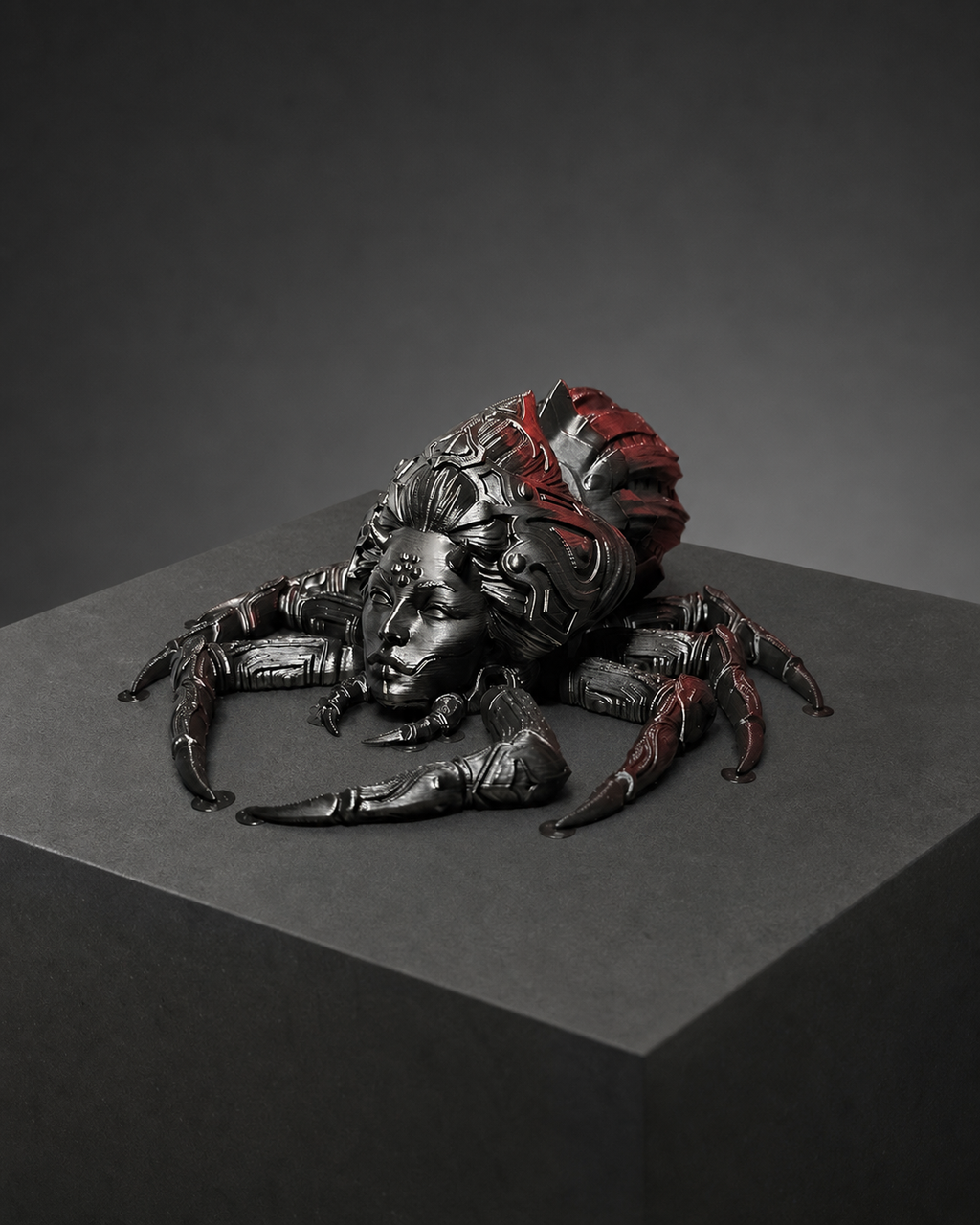 Jorōgumo – bewegliche Yokai-Spinnen-Skulptur FehnFactory