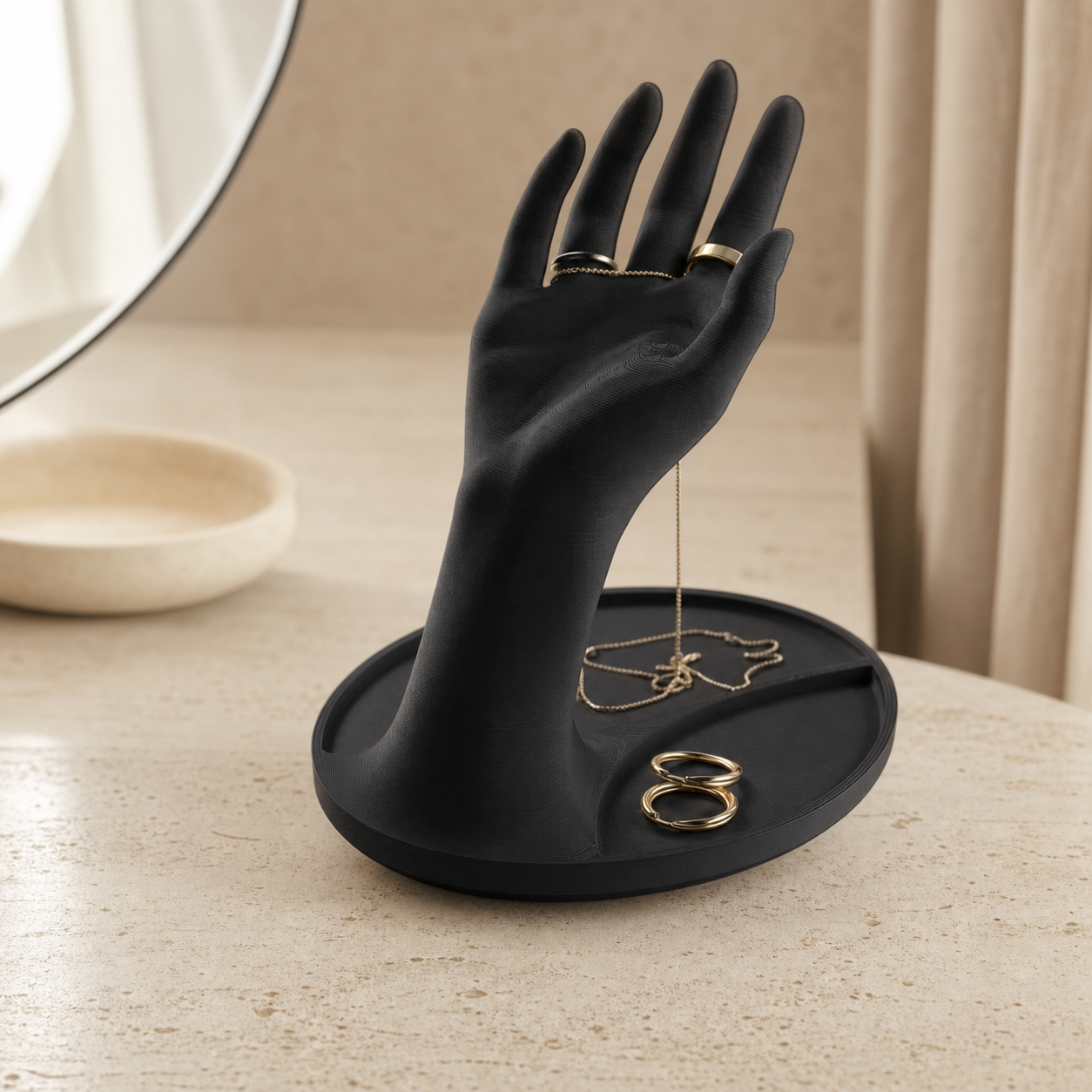 Jewelry Hand with Tray – Schmuck- und Schlüssel-Organizer FehnFactory