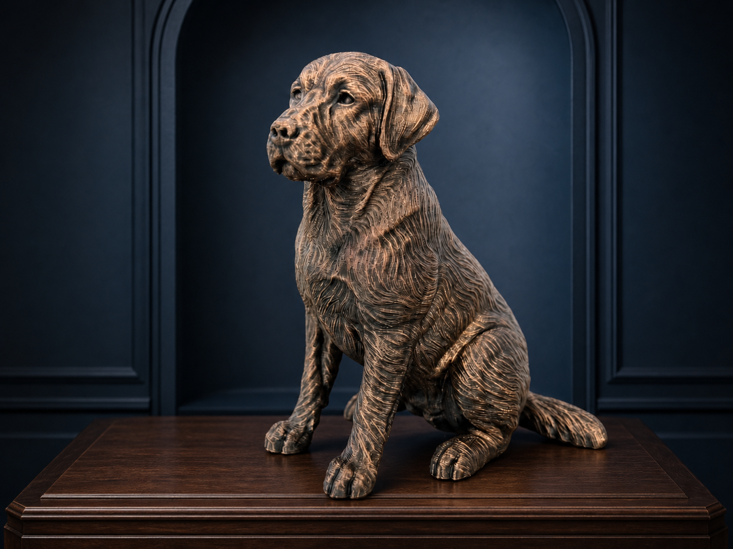Labrador Retriever – detailreiche sitzende Hundefigur | Geschenk für Hundefans | Made in Germany Fehn-factory.de