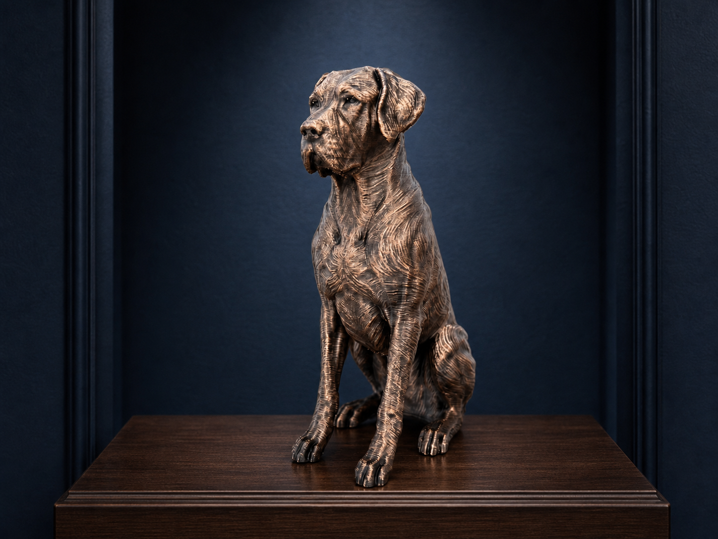 Deutsche Dogge (Great Dane) – detailreiche sitzende Hundefigur | Geschenk für Doggen-Fans | Made in Germany Fehn-factory.de