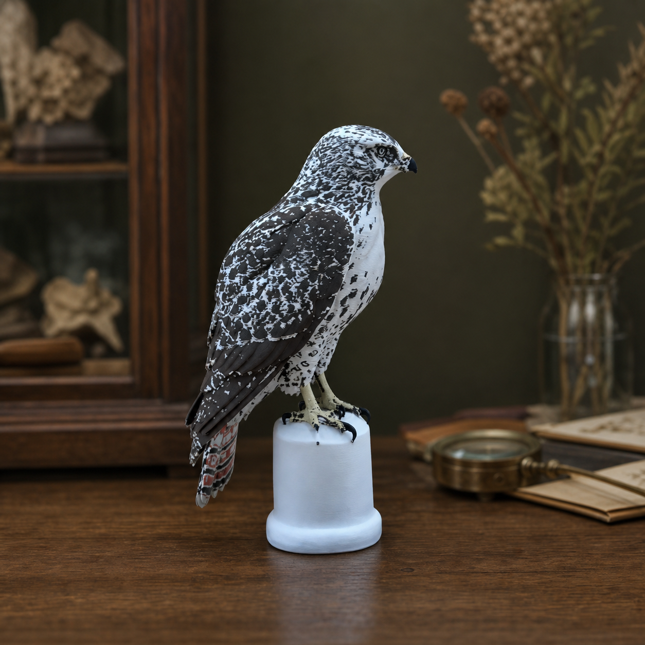 Majestic Red-Tailed Hawk – Rotschwanzbussard-Skulptur FehnFactory