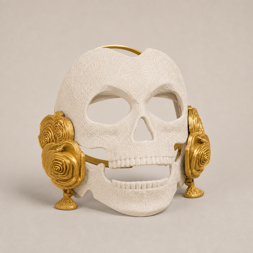 Catrina Totenkopfmaske – beweglicher Kiefer FehnFactory