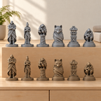 Ninja – 03_silber_bronze_handbemalt