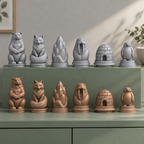 Arktis – 03_silber_bronze_handbemalt