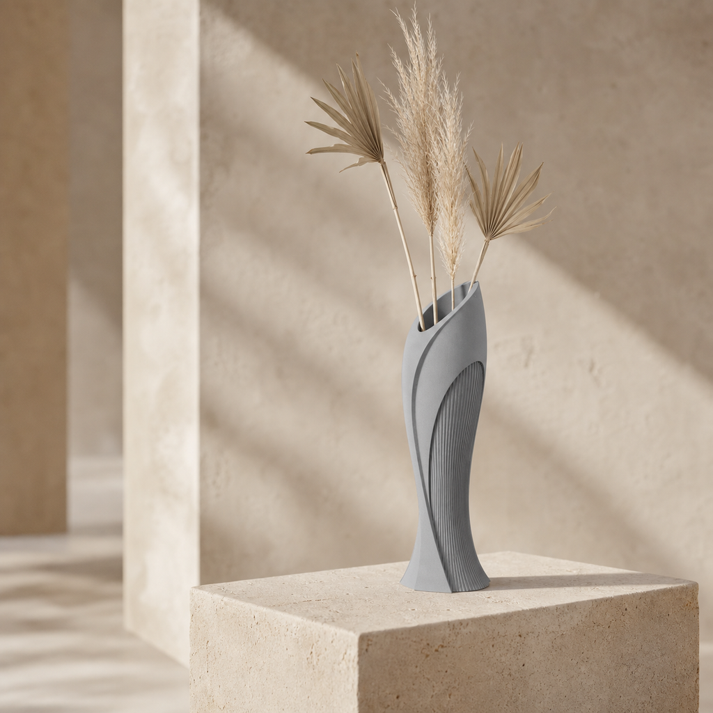 Capsule Vase – Skulpturale Trockenblumenvase FehnFactory
