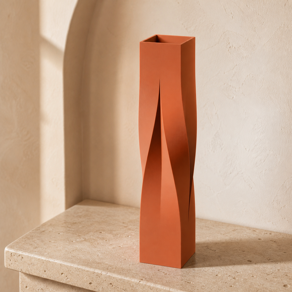 Twist Vase – Skulpturale Trockenblumenvase FehnFactory