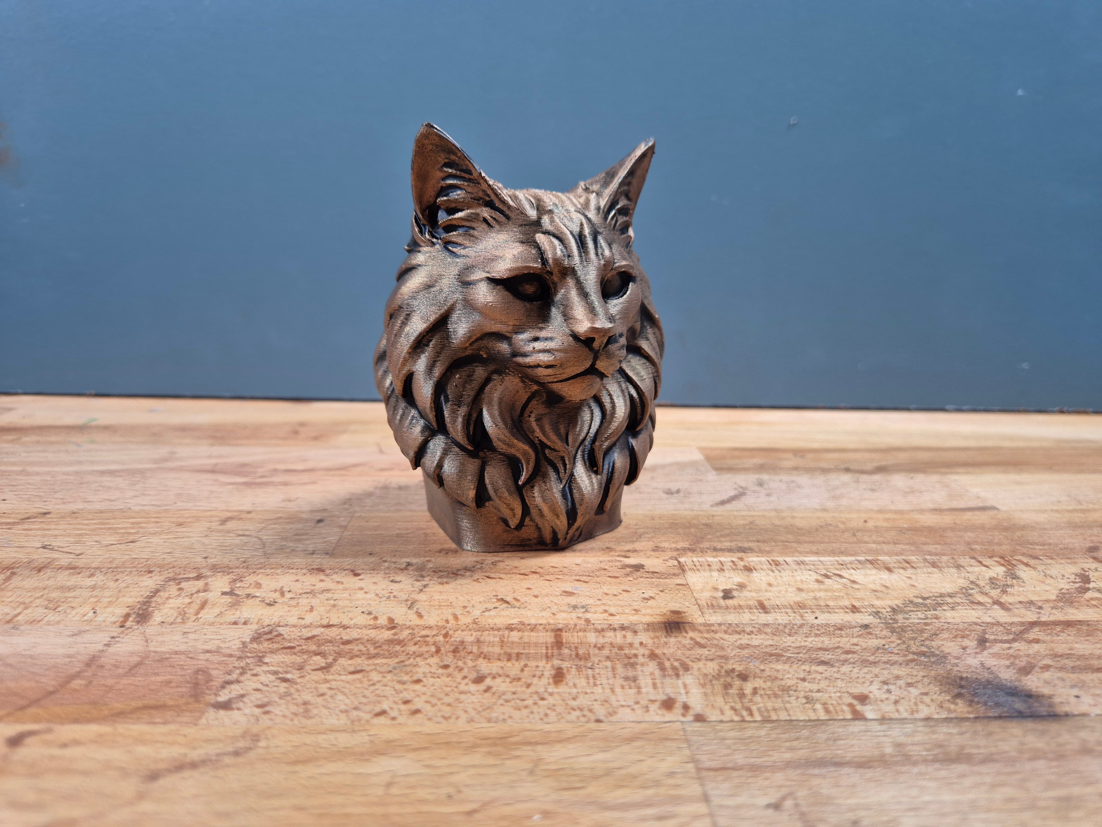 Norwegische Waldkatzen-Büste – Norwegian Forest Cat Bust | Made in Germany Fehn-factory.de