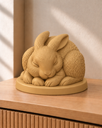Hase schlafend – Hasenfigur – 04 gold