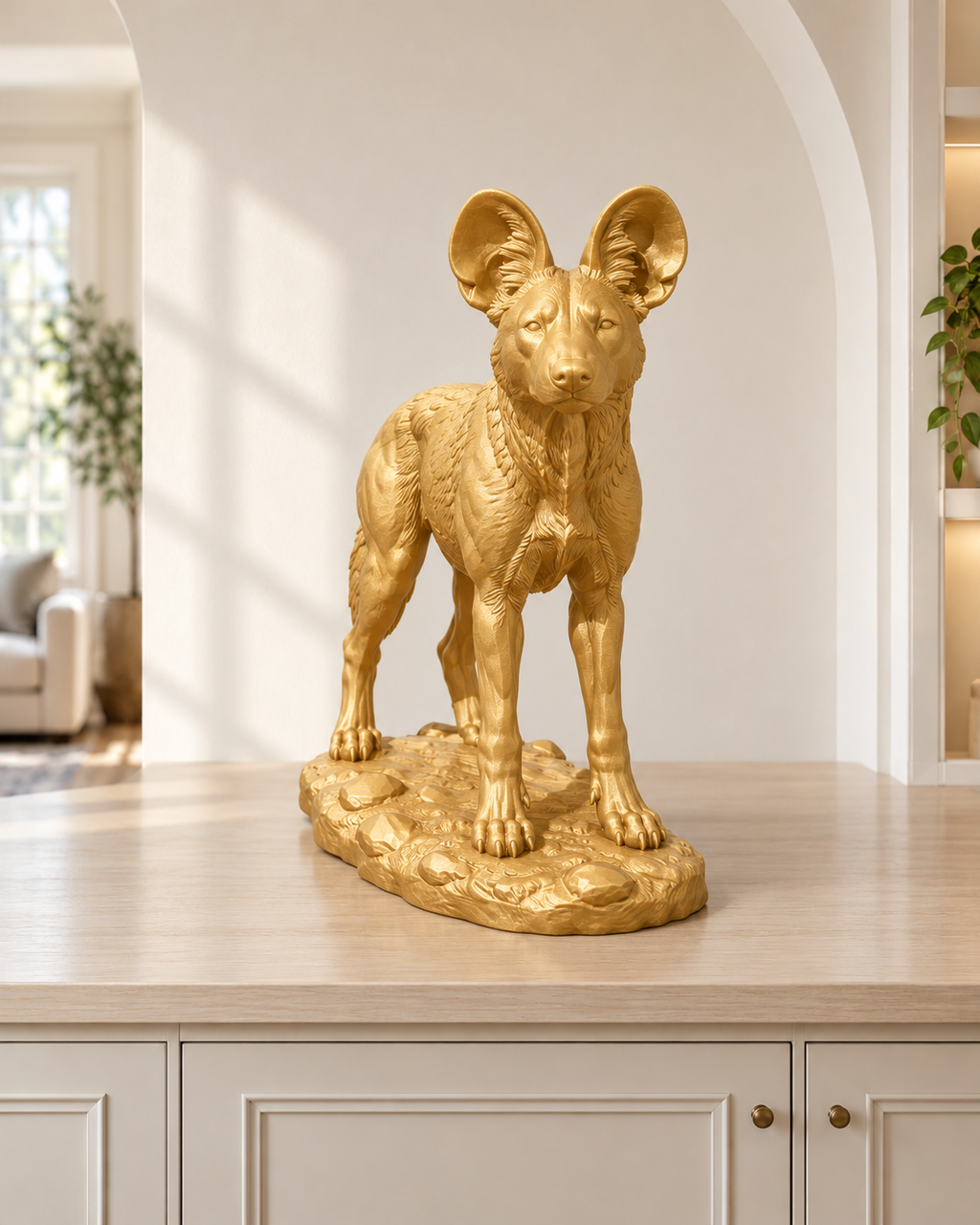 Afrikanischer Wildhund – 04 gold