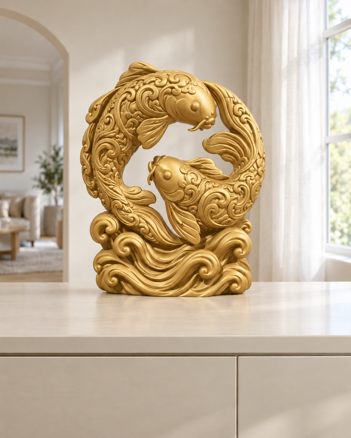 Koi-Paar – 04 gold
