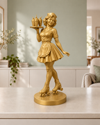 Diner-Kellnerin auf Rollschuhen – 04 gold