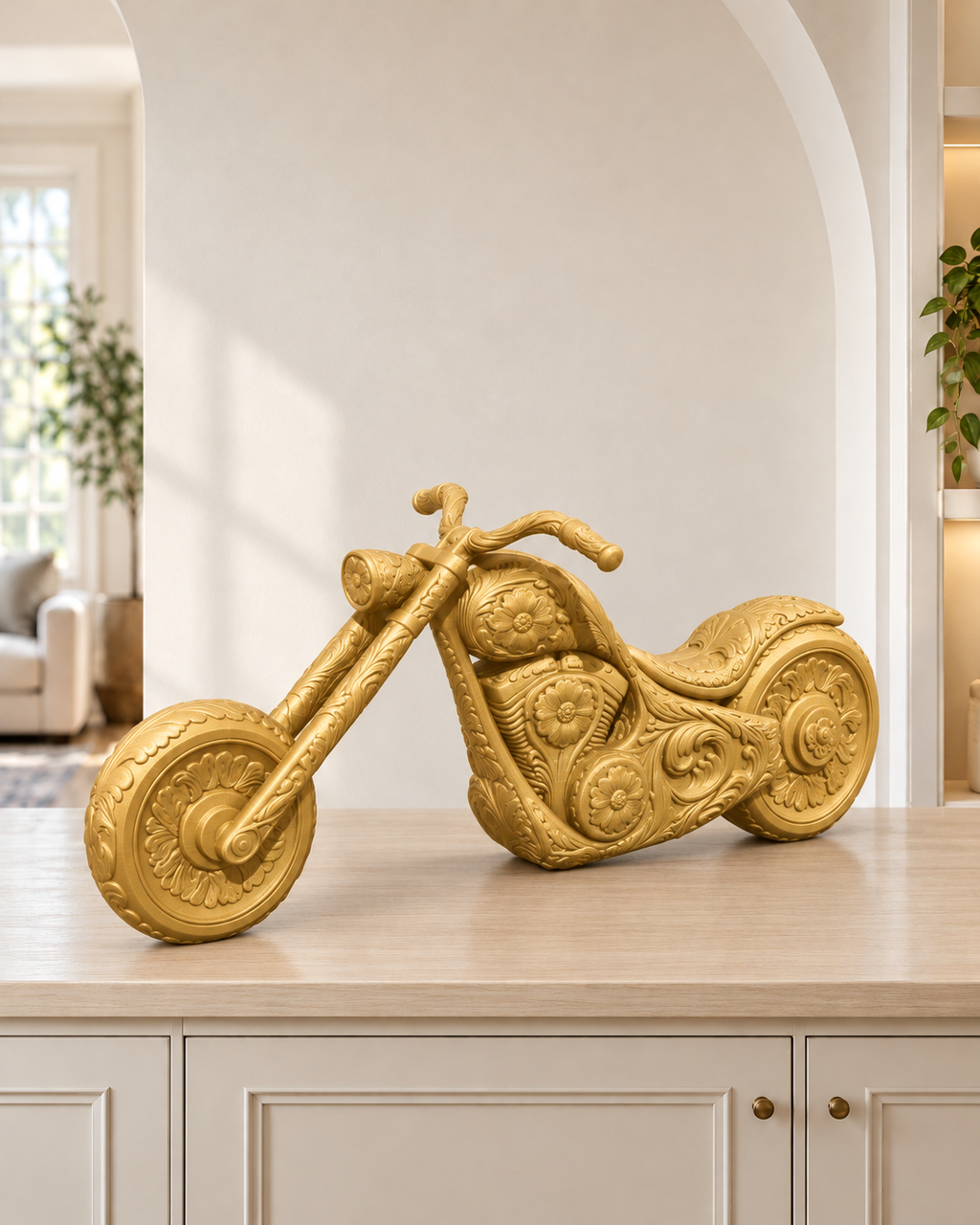 Chopper-Motorrad – 04 gold