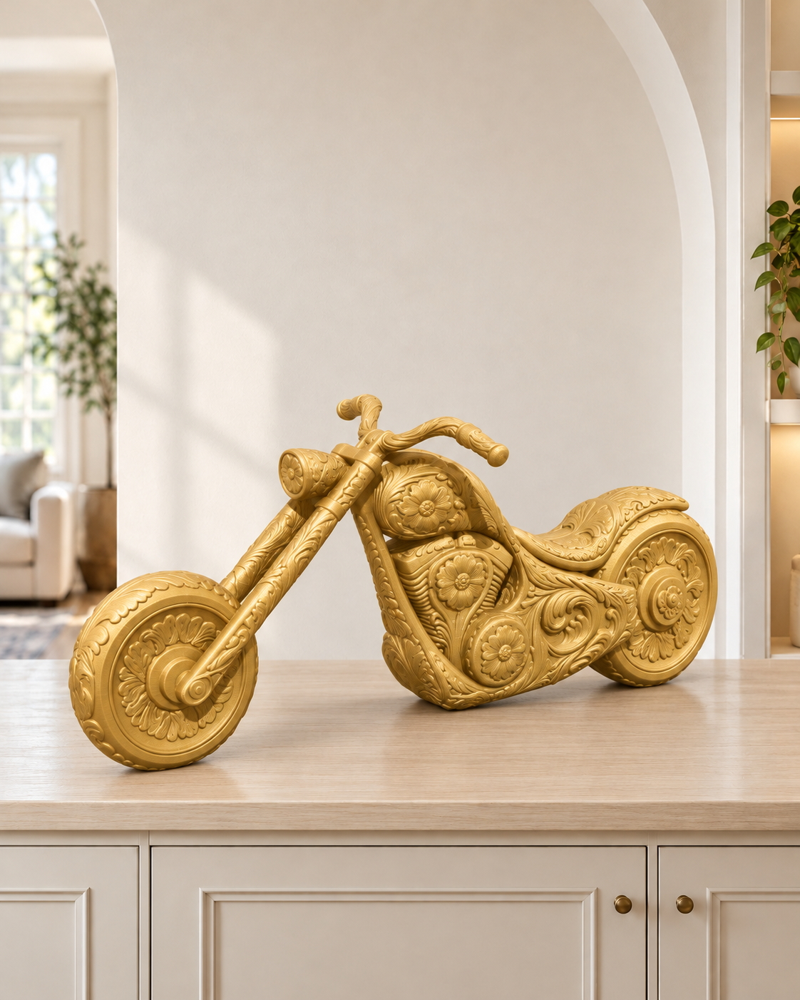Chopper-Motorrad – 04 gold