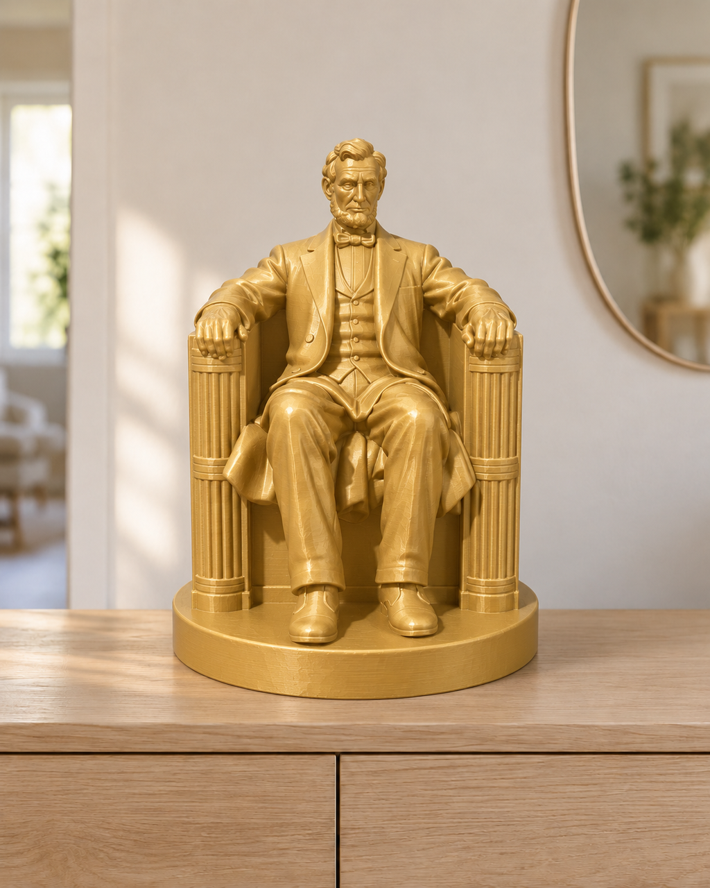 Abraham Lincoln sitzend - 04-gold