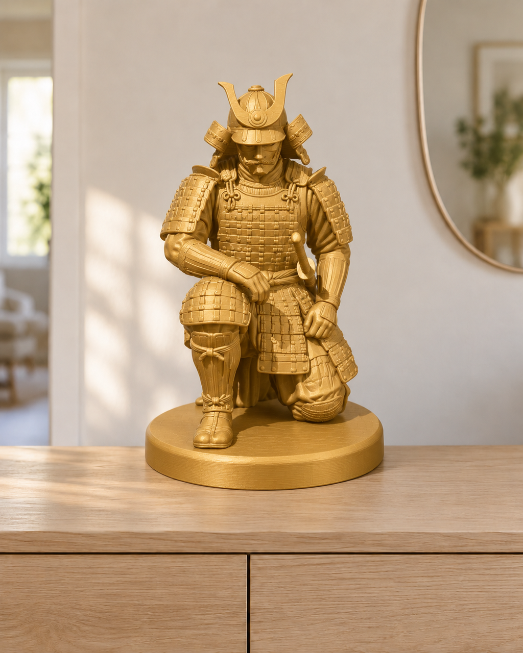 Samurai kniend - 04-gold