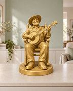Banjo-Spieler im Schaukelstuhl – 04 gold