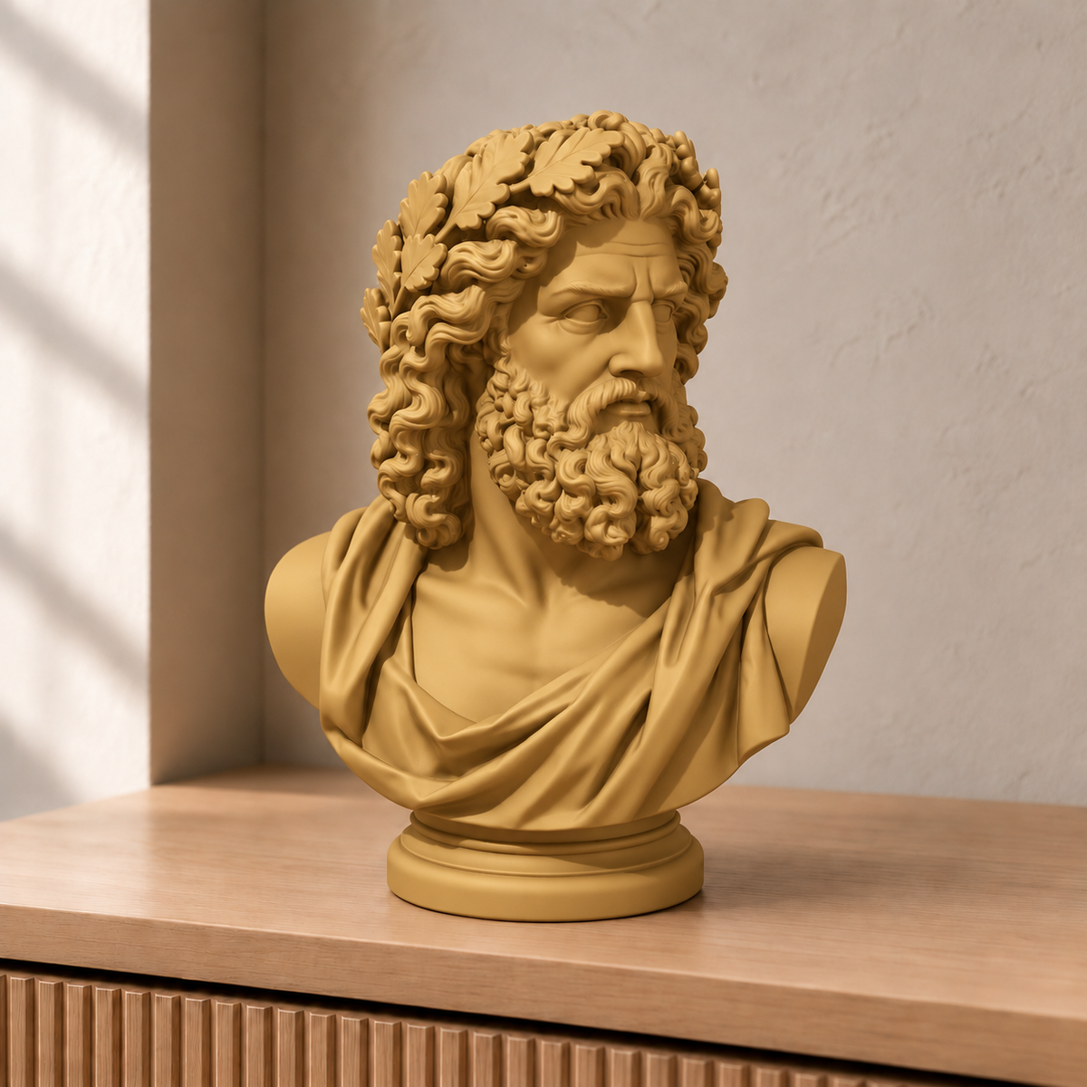 Zeus – antike Büste – 04 gold