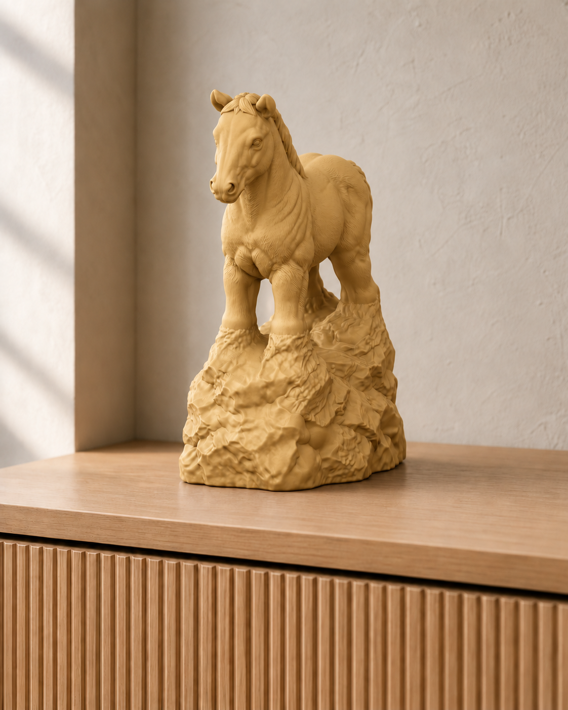 Fohlen stehend – Pferdefigur – 04 gold
