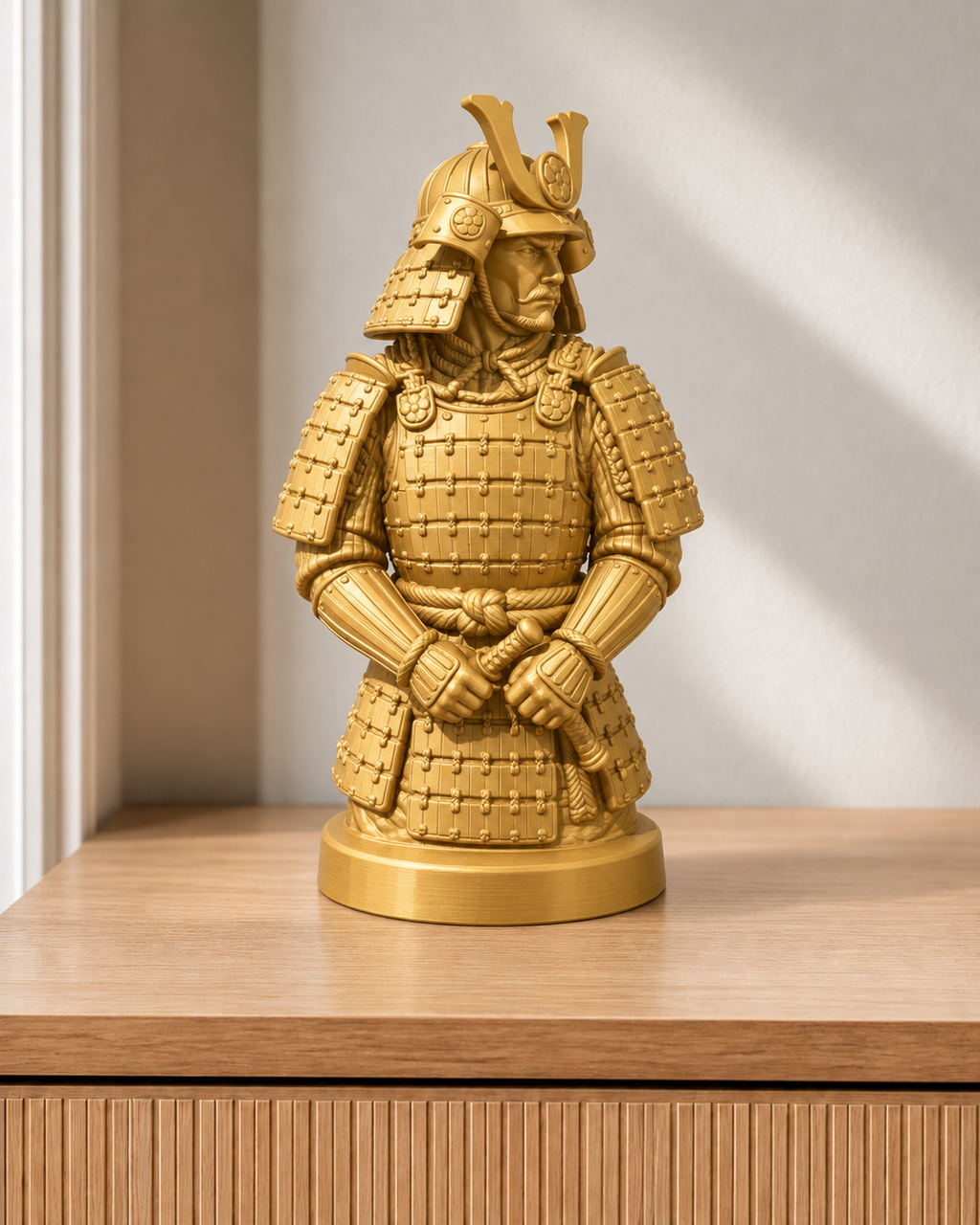 Samurai-Büste - 04-gold
